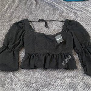 NWT FOREVER 21 PEPLUM LONG SLEEVE